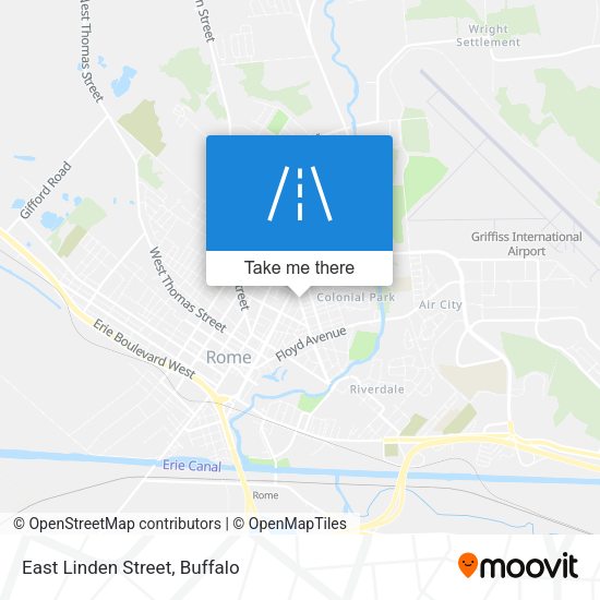 Mapa de East Linden Street