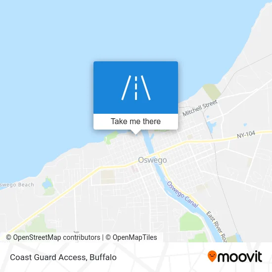 Coast Guard Access map