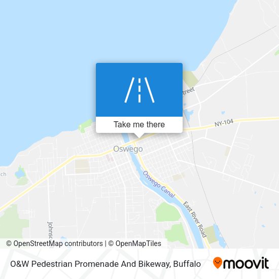 O&W Pedestrian Promenade And Bikeway map