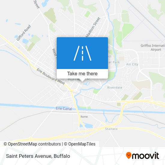 Mapa de Saint Peters Avenue