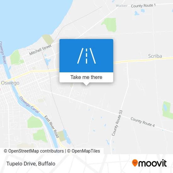 Tupelo Drive map