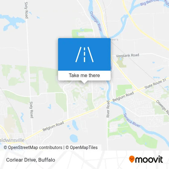 Corlear Drive map