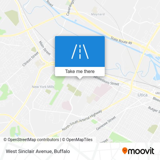 West Sinclair Avenue map