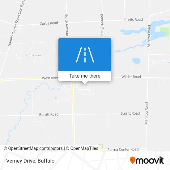 Verney Drive map