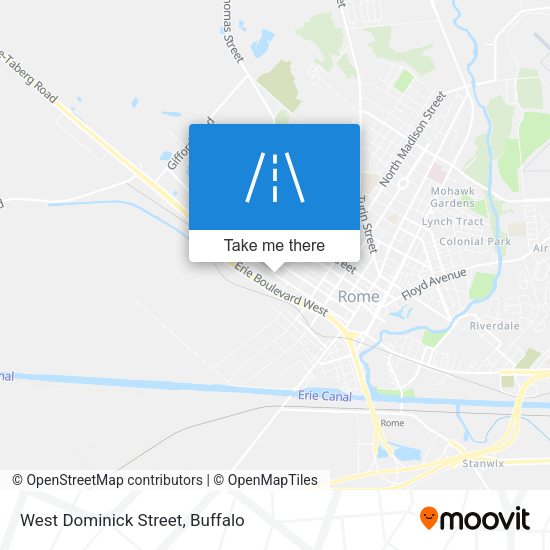 West Dominick Street map