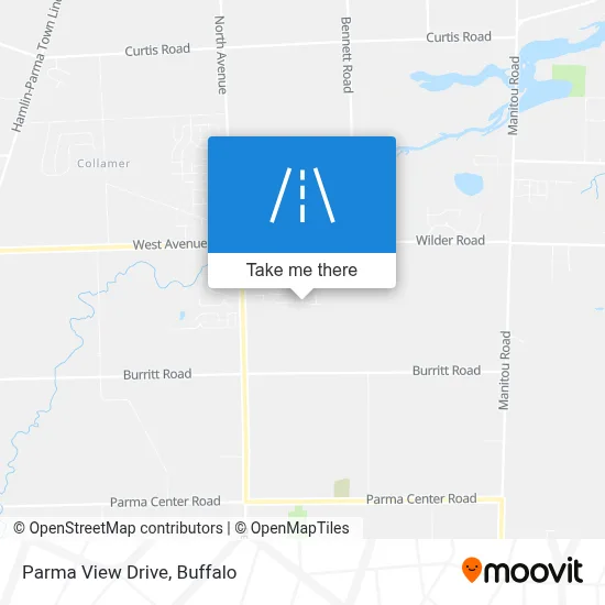 Parma View Drive map