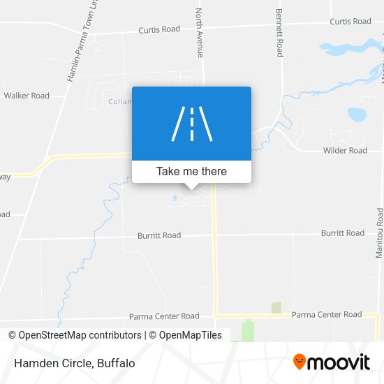 Hamden Circle map