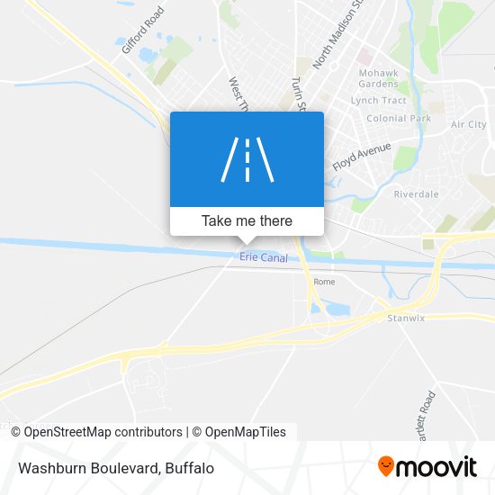 Washburn Boulevard map