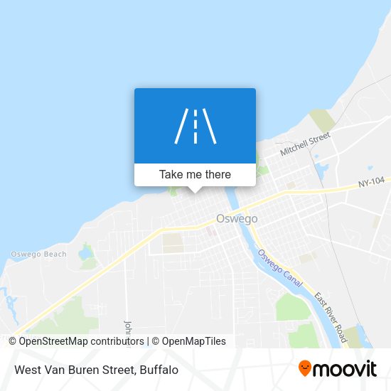 West Van Buren Street map