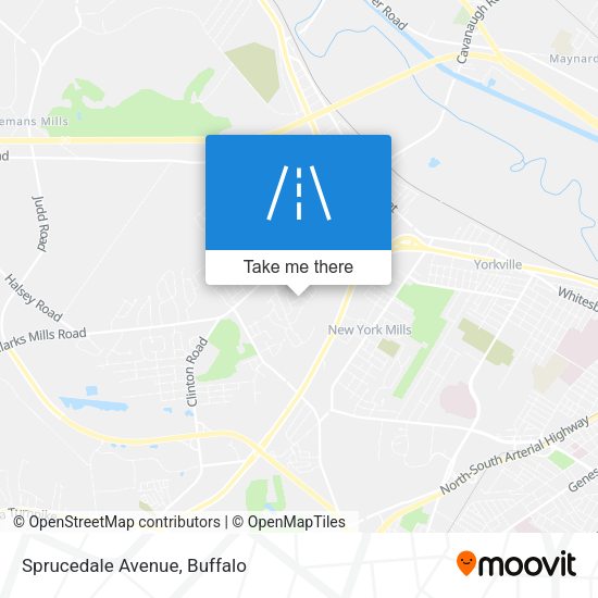 Sprucedale Avenue map