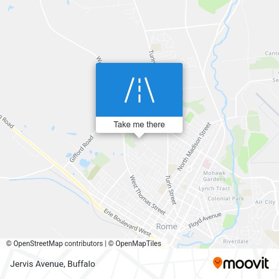 Jervis Avenue map