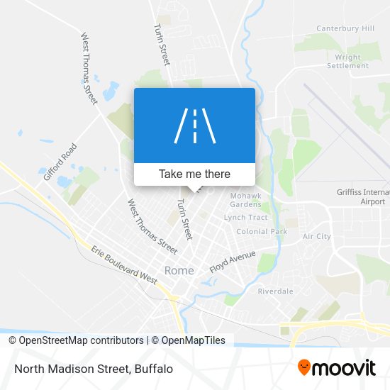 North Madison Street map