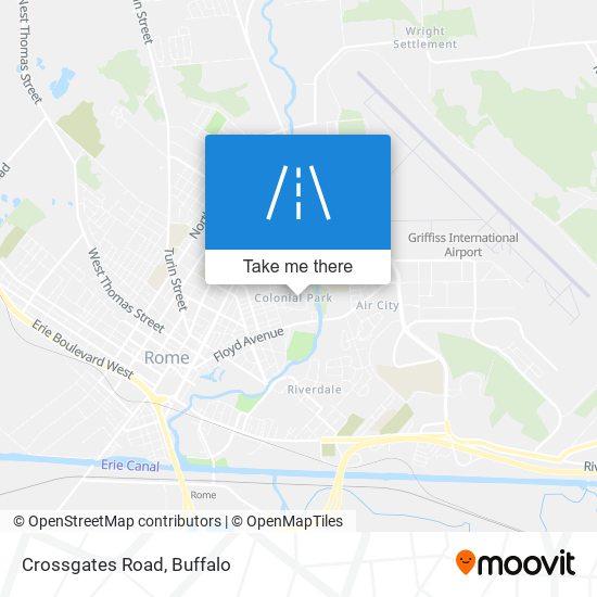 Crossgates Road map