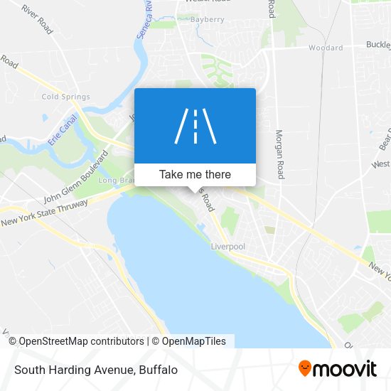 South Harding Avenue map