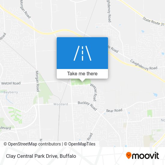 Clay Central Park Drive map