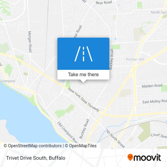 Trivet Drive South map