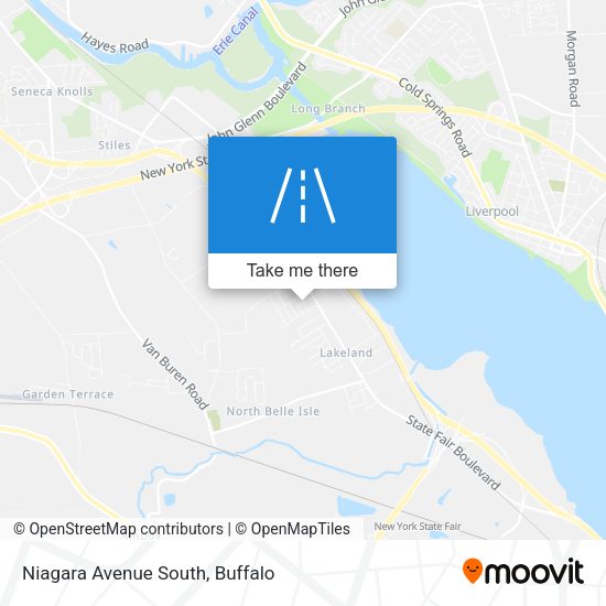 Niagara Avenue South map