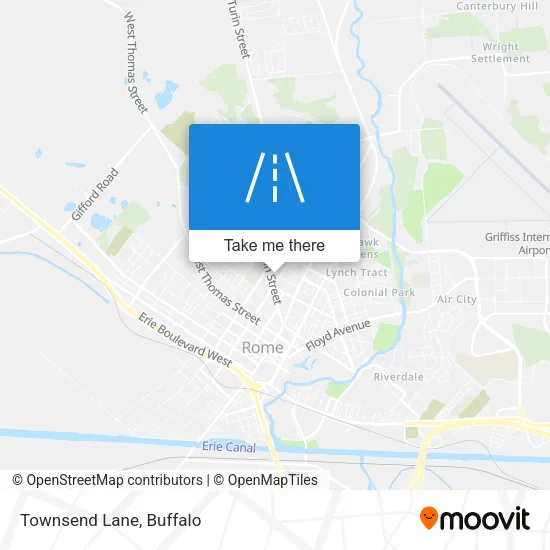 Townsend Lane map