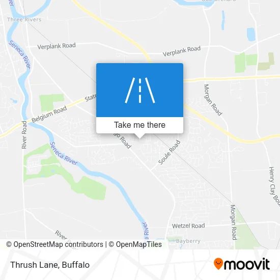 Thrush Lane map