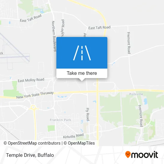 Temple Drive map