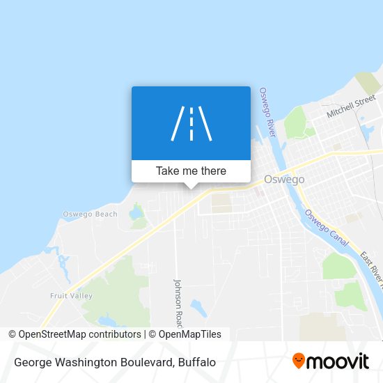 George Washington Boulevard map