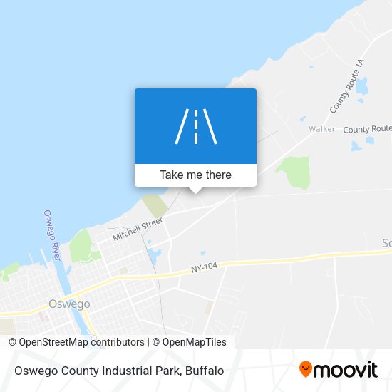 Mapa de Oswego County Industrial Park