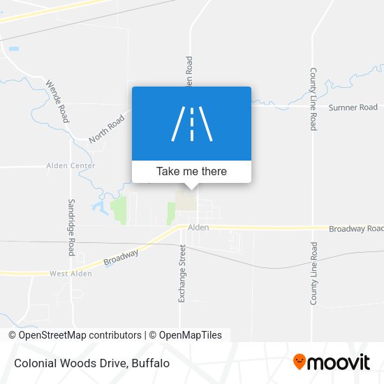 Colonial Woods Drive map