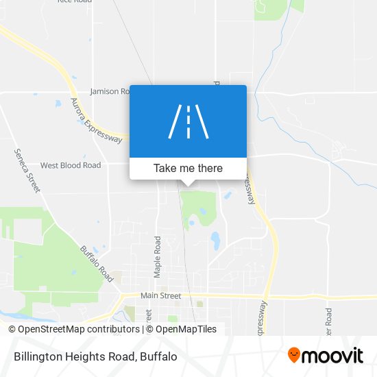 Billington Heights Road map