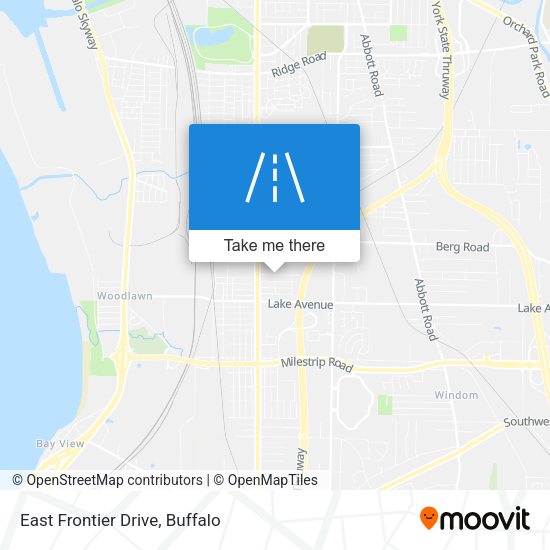 East Frontier Drive map