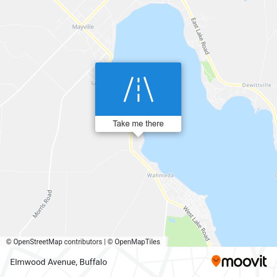 Mapa de Elmwood Avenue