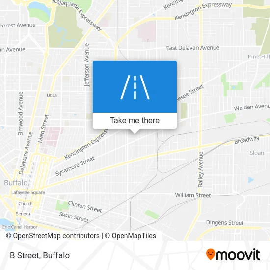 Mapa de B Street