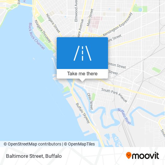 Mapa de Baltimore Street