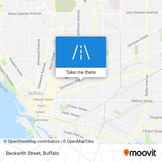 Mapa de Beckwith Street