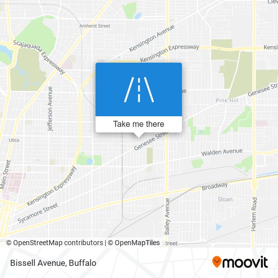 Bissell Avenue map
