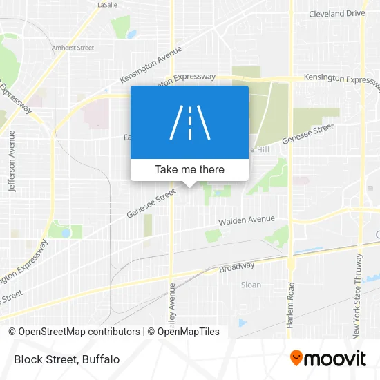 Block Street map