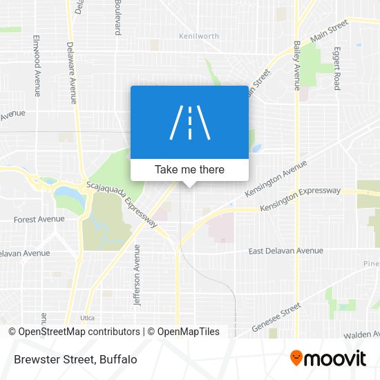 Brewster Street map