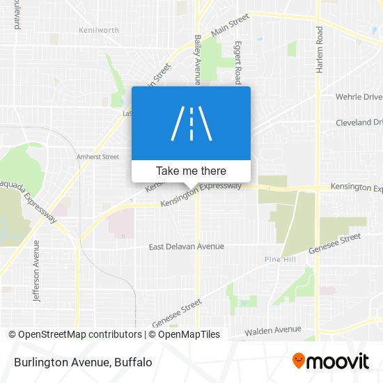 Burlington Avenue map