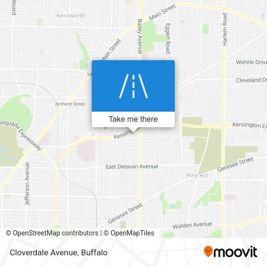 Mapa de Cloverdale Avenue