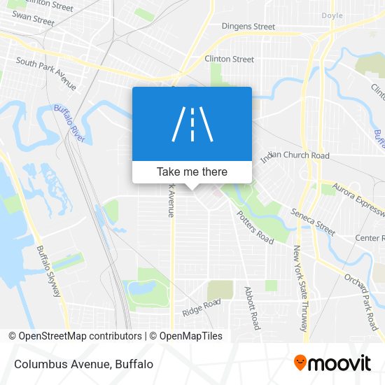 Mapa de Columbus Avenue