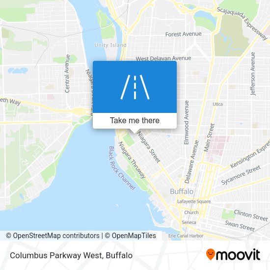 Columbus Parkway West map