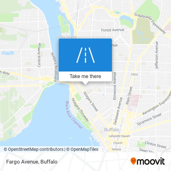 Mapa de Fargo Avenue