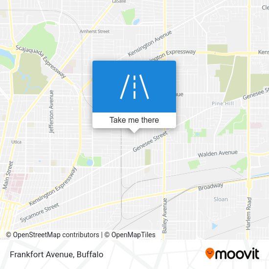 Mapa de Frankfort Avenue