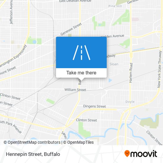 Hennepin Street map