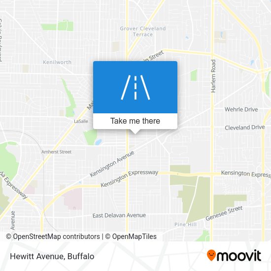 Mapa de Hewitt Avenue