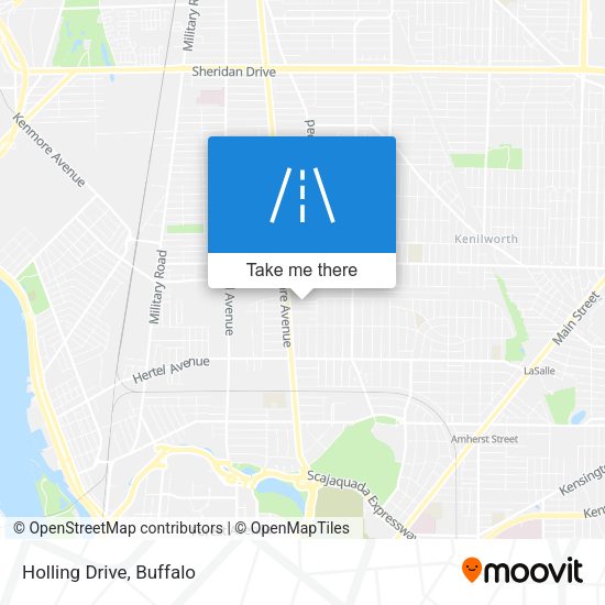 Holling Drive map