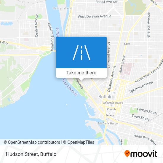 Mapa de Hudson Street