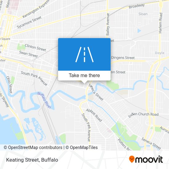 Mapa de Keating Street