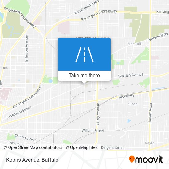 Mapa de Koons Avenue