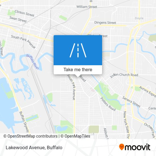 Lakewood Avenue map