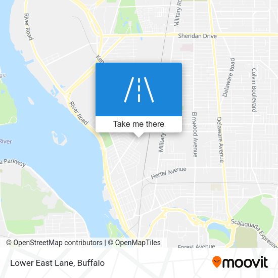 Mapa de Lower East Lane